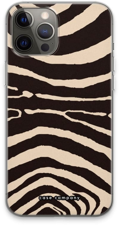 Case Company® - Hoesje geschikt voor iPhone 13 Pro Max hoesje - Arizona Zebra - Soft Cover Telefoonhoesje - Bescherming aan alle Kanten en Schermrand