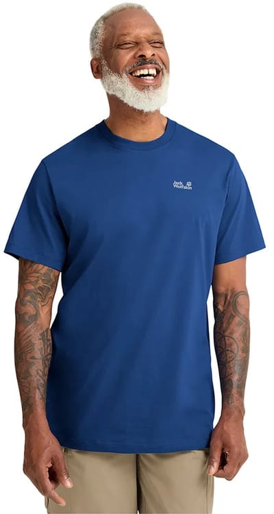 Jack Wolfskin Essential T-shirt Met Korte Mouwen Blauw S Man