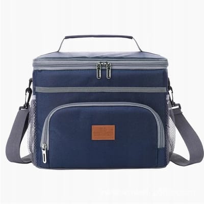 Grote Blauwe Thermische Lunchtas - 15L Isolatie voor Maaltijden