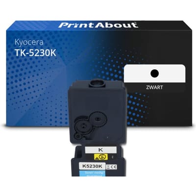PrintAbout huismerk Toner TK-5230K Zwart Geschikt voor Kyocera