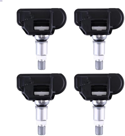 Bandenspanningssensor - TPMS sensor - Veilig Rijden - Voorgeprogrammeerd - 4 stuks - Zilverzwart