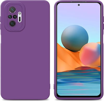 Cadorabo Hoesje geschikt voor Xiaomi RedMi NOTE 10 PRO in FLUID MAT PAARS - Beschermhoes gemaakt van flexibel TPU silicone Cover Fluid Case