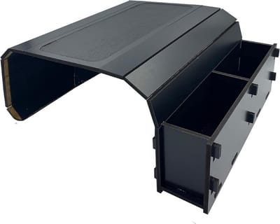 Armleuning Organizer - Multifunctioneel Antislip Dienblad met Bekerhouder en Organizer Vakken - Ideaal voor Banktafels, Armleuningen en Snackbars - Handige Banktafeloplossing