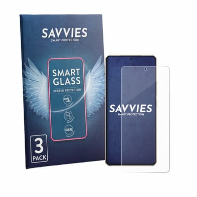 3 Stuks Savvies Screenprotector - geschikt voor iQOO Z10 Turbo Plus - beschermfolie glas transparant
