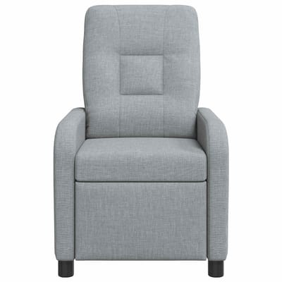 vidaXL - Recliner - Lichtgrijs - Stof