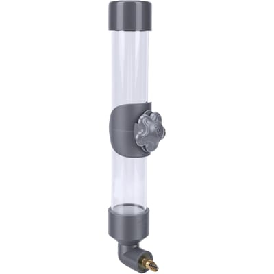 Buvette Automatique pour Oiseaux de Compagnie 260ml Distributeur d'Eau pour Oiseaux Sans Salissure pour Oiseaux Petits Moyens Grands grise