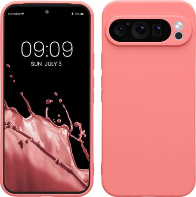 kwmobile telefoonhoesje geschikt voor Google Pixel 9 Pro XL - Hoesje voor smartphone - Precisie camera uitsnede - In Pastelkleurig koraal