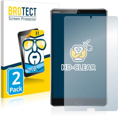 BROTECT - Screenprotector voor Huawei MediaPad M5 8.4 - Folie Beschermfolie transparant 2 Stuks