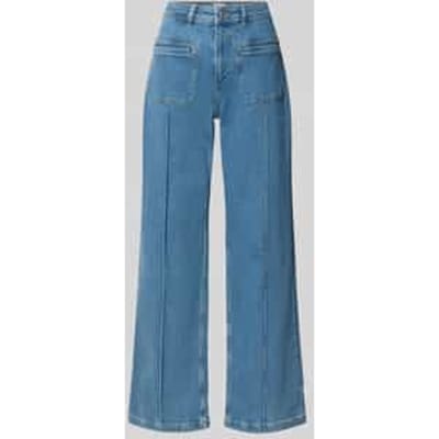Wide & loose fit jeans van katoenmix