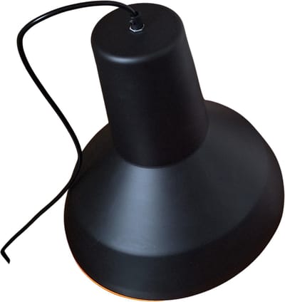 Hanglamp Zwart met gouden binnenkant - Scaldare Panarea