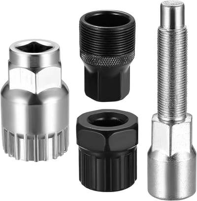 Fiets Crank Gereedschap Set met 16mm Sleutel, Binnenlager Sleutel en Verwijder Tool voor Fietsen, 3-delige Set voor Ondersteuning van Crankas en Lagers