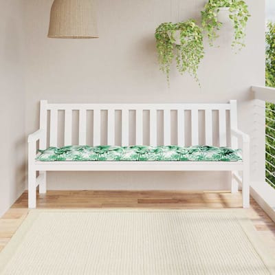 vidaXL - Tuinbankkussen - 180x50x7 - cm - oxford - stof - bladpatroon