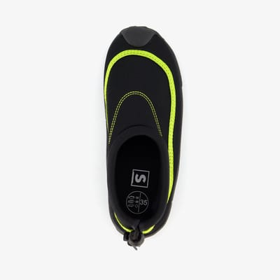 Waterschoenen met aantrekkoord zwart geel - Maat 30