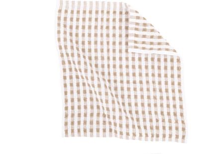 Tiseco Home Studio - Vaatdoek OMAN - SET/12 - 100% katoen - badstof - ultra-absorberend - sneldrogend - duurzaam materiaal - 32x35 cm - Zand