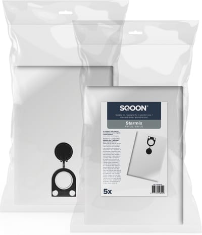 SQOON® Stofzuigerzak geschikt voor Starmix FBV 25/35 - Gelijk aan model: 411231, 416014, 413099 - High Filtration voor industriële stofzuigers