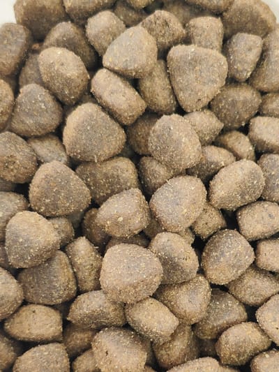 Vleesje krokante brok Zoete aardappel Lam & Konijn 15 kilo