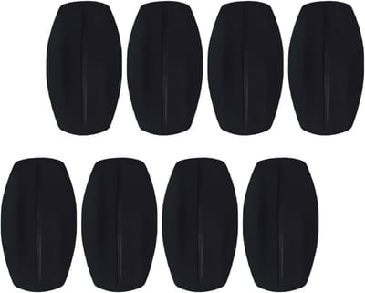 Schouderband Kussentjes - Comfort Pads - Voorkom Afzakken - Zacht en Herbruikbaar - 9 x 5 cm - Zwart
