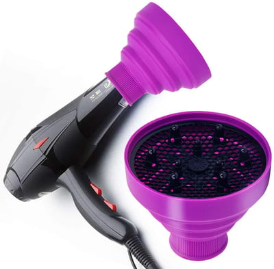 longziming -Opvouwbare Siliconen Föhn Diffuser – Hittebestendige Haardroger Opzetstuk voor Krullen, Volume & Glans – Lichtgewicht, Verstelbaar en Makkelijk Schoon te Maken voor Thuis & Kapperszaak
