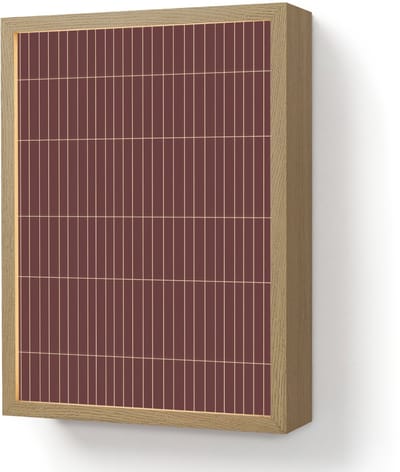 Wandlamp 30x40 cm - Oplaadbaar - Lijnen - Patroon - Bordeaux - Wandlampen binnen woonkamer - Slaapkamer lamp - Decoratieve nachtlamp - Vloerlamp draadloos
