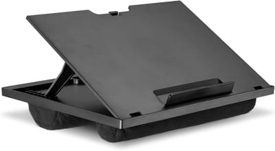 SNJY® Schootkussen Dienblad - Schootdienblad - Laptray - 28D x 37,6B x 5,8H cm - Zwart