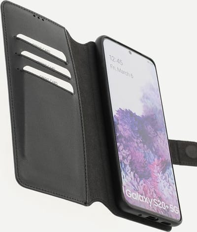 Minim 2-in-1 Samsung S20 Plus Hoesje Book Case en Back Cover Zwart