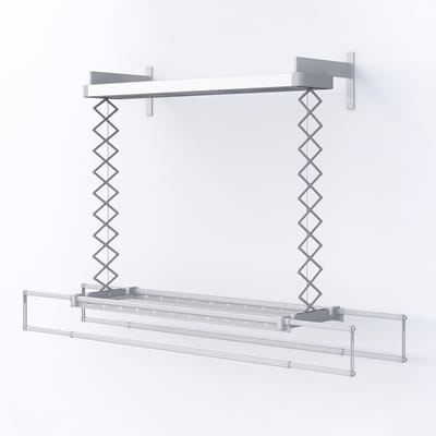 Foxydry 122 cm PRO elektrische droogrek voor wandmontage met verwarming - 122 X 53 X 25 cm
