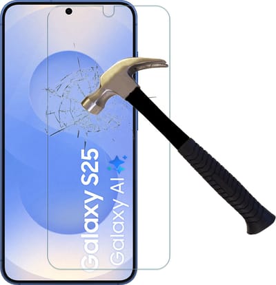 Screenprotector geschikt voor Samsung Galaxy S25 - Arara gehard glas Tempered Glass
