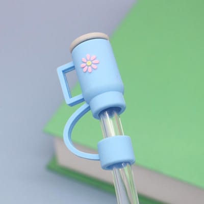 Cartoon Siliconen Rietje Stopper Dop Beker Gereedschap Drinken Stofspatwaterdichte Pluggen Het Glas Decoratie