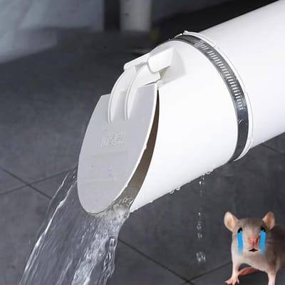 Afvoer Pijp - Vloer Drain - Water Afvoeren - Automatisch Sluitend - 50-160 mm - Wit