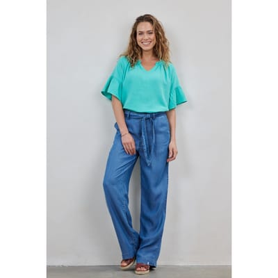 DIDI Pants Julia In Denim Mid Blue Maat: 42 | Pantalons Outlet | Dames | Blauw