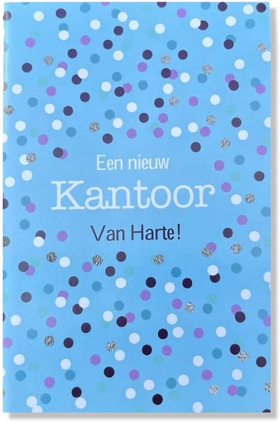 Een nieuw Kantoor! - 12x17cm - Gevouwen kaart inclusief envelop - Nieuwe plek