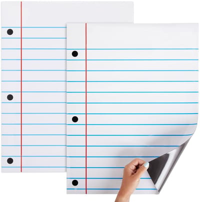 Dailygoods- Notitieboekje Magnetisch - Set van 2 - Droogwissen - Gelinieerd Papier