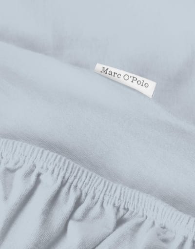 Marc O'Polo Premium Organic Jersey Hoeslaken Blue Sky - 90-100 x 200-220 cm