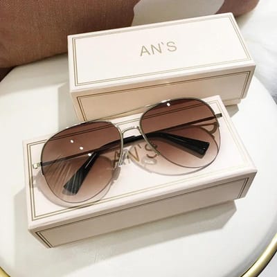 Lunettes de Soleil Tendance Dégradées Lunettes pour Homme Monture Large Lunettes de Soleil Style Aviateur Design Lunettes Anti-reflets 1PC