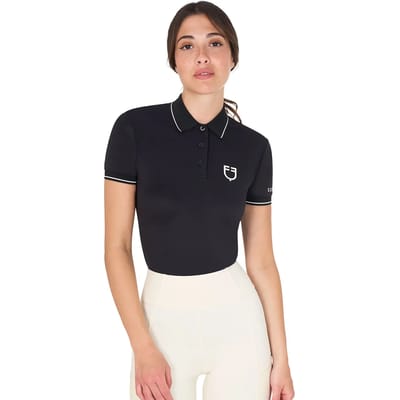 Dames slim fit wedstrijd rij polo Equestro