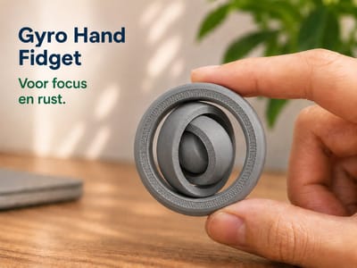 Gyro Hand Fidget – Fidget Speelgoed voor Volwassenen – Anti Stress Accessoire – Sensorische Fidget voor ADHD en Focus - 5 cm