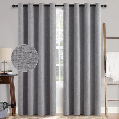 Unyqoos® Stijlvolle Lichtgrijze Verduisteringsgordijnen met Isolerende Eigenschappen voor Optimale Comfort