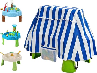 Watertafel Afdekhoes - Speeltafelhoes Tuin - Bescherming Speelgoed - Stof en Waterdicht - 94 x 56 x 65 cm - Donkerblauw