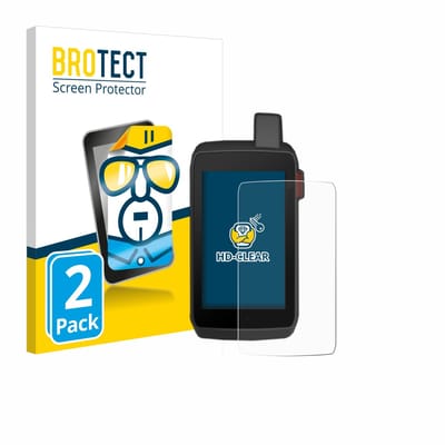 BROTECT - Screenprotector voor Garmin Montana 700 / 700i / 750i - Folie Beschermfolie transparant 2 Stuks