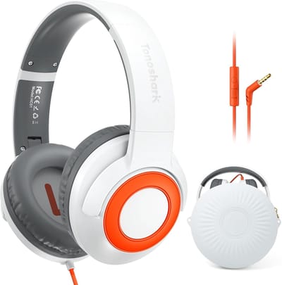 Kinderen Koptelefoon met Microfoon – Volume Limiter 85/94dB – Opvouwbaar en Inclusief Etui