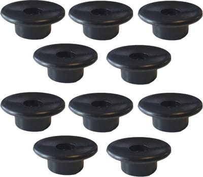 10x koordhouder 31mm rond kunststof