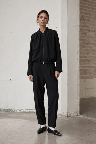 Umbretto pants technical jersey | Black - Black / S