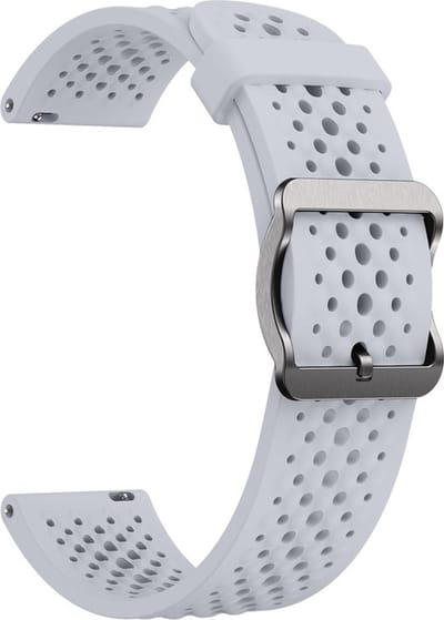Siliconen bandje - geschikt voor Xiaomi Mi Watch / Watch 2 (PRO) / Watch S1 / Watch S1 Pro / Watch S2 / Watch S3 / Watch S4 / Watch S5 / Haylou / Redmi Watch 5 Active & Lite - lichtgrijs