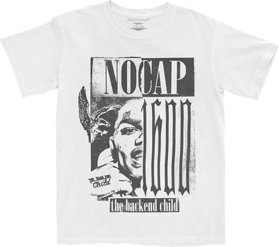 NoCap - Backend Heren T-shirt - S - Wit