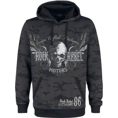 Rock Rebel by EMP - Rock Trui met capuchon - Bodies - S tot L - voor Mannen - donkergrijs