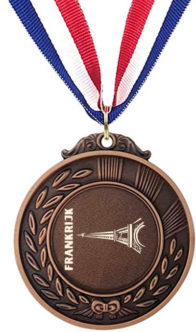 Akyol - frankrijk medaille bronskleuring - Piloot - toeristen - frankrijk cadeau - beste land - leuk cadeau voor je vriend om te geven