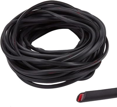 Dailygoods- Deur Randbeschermers 10m - PVC - Zelfklevend - Zwart - Auto Interieur Moulding Trim - 6mm breed/4,5mm dik - Deurrubber