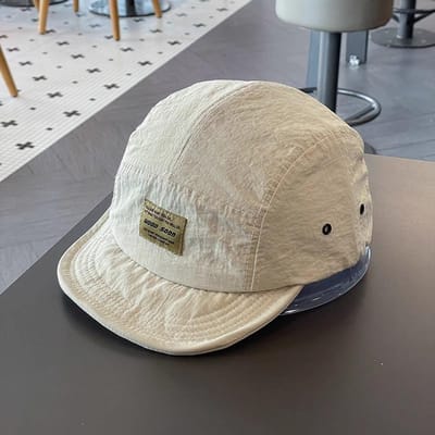 Sneldrogende, Ademende Baseballpet met Korte Klep, Geschikt voor Werkkleding, Veelzijdig, Zachte Top Hip-Hop Baseballpet gray