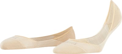FALKE Step Medium Cut onzichtbar eenkleurig katoen footies dames beige - maat 35-36