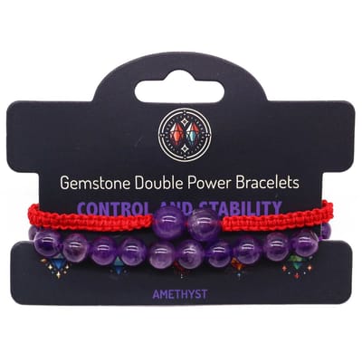 Ancient Wisdom - Edelsteen - Edelsteenarmband amethist met dubbele kracht - armband - juweel - kristal - sieraden - chakra - accessoire